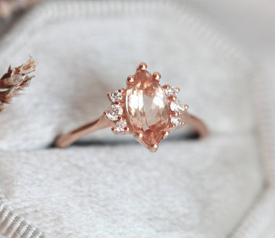 Sophia Marquise Morganite Ring