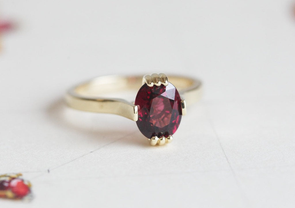 Salem Oval Garnet Ring