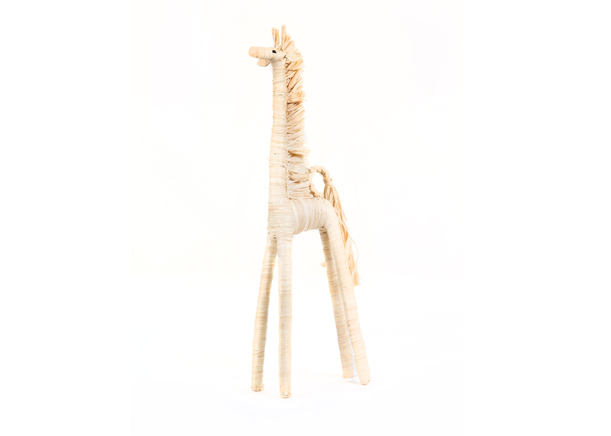 Natural Medium Raffia Giraffe