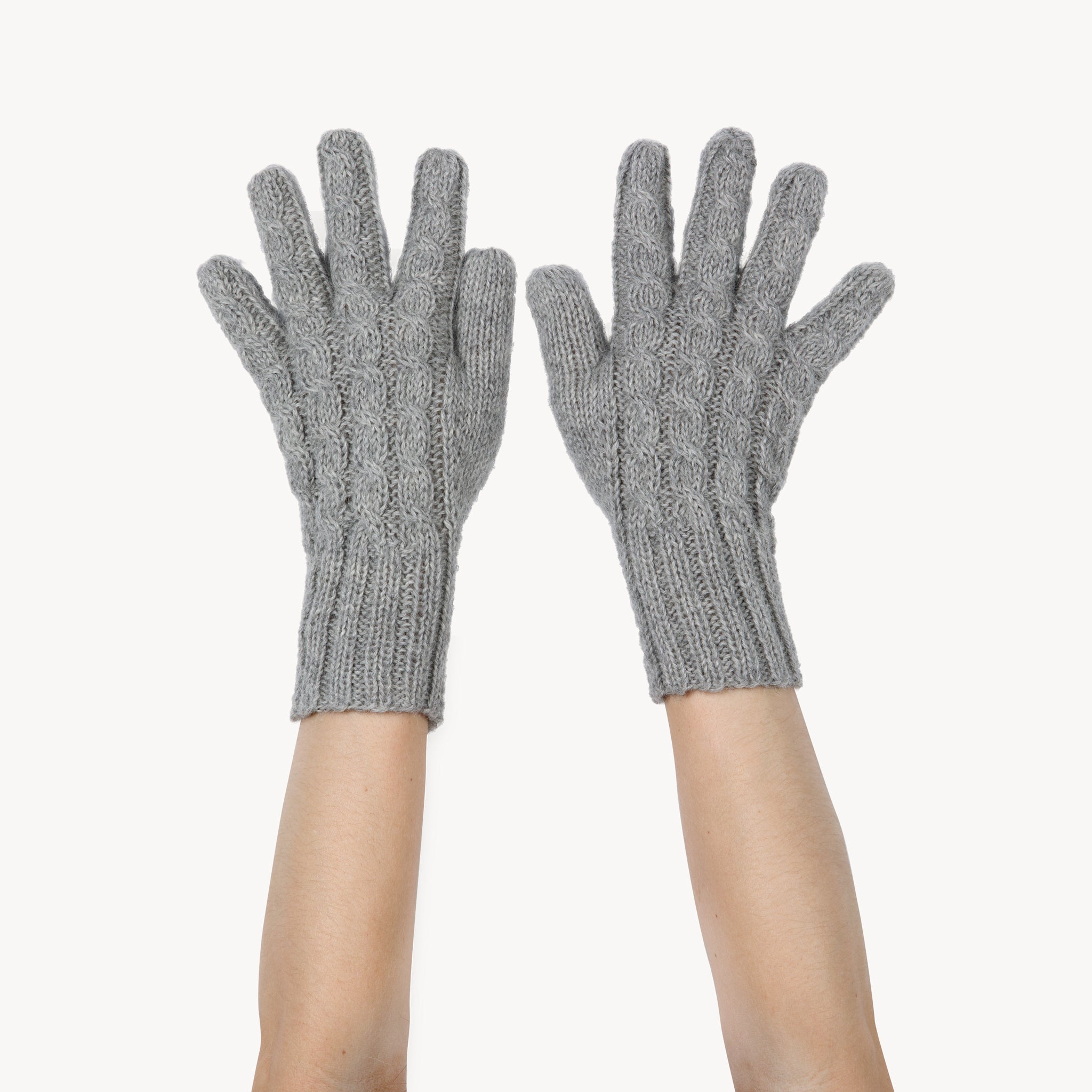 Hand-Knit Alpaca Gloves