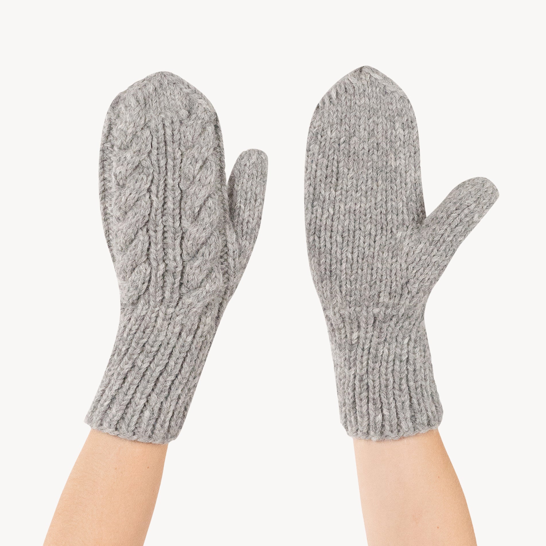 Hand-Knit Alpaca Mittens