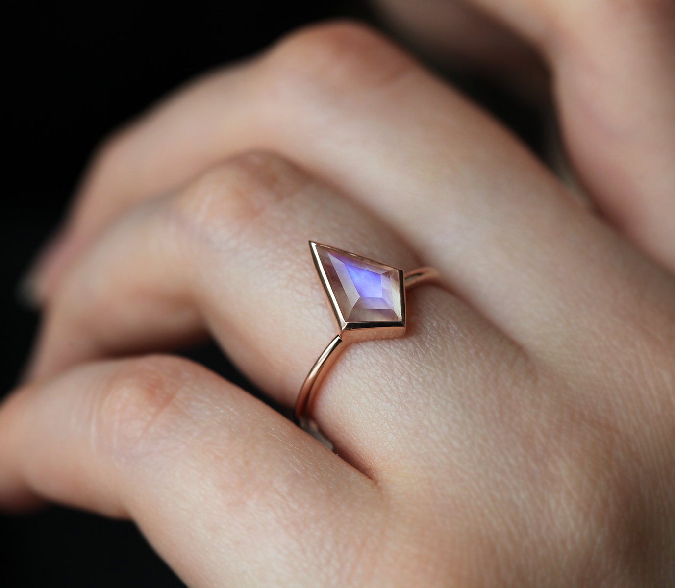 Zara Kite Moonstone Solitaire Ring