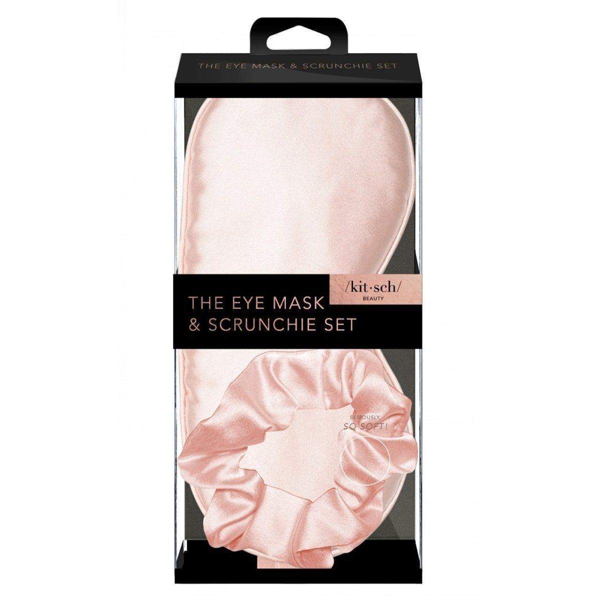 Eyemask & Sleep scrunchie set - Blush